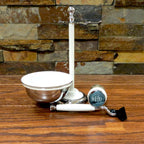 Personalized White Shaving Set.