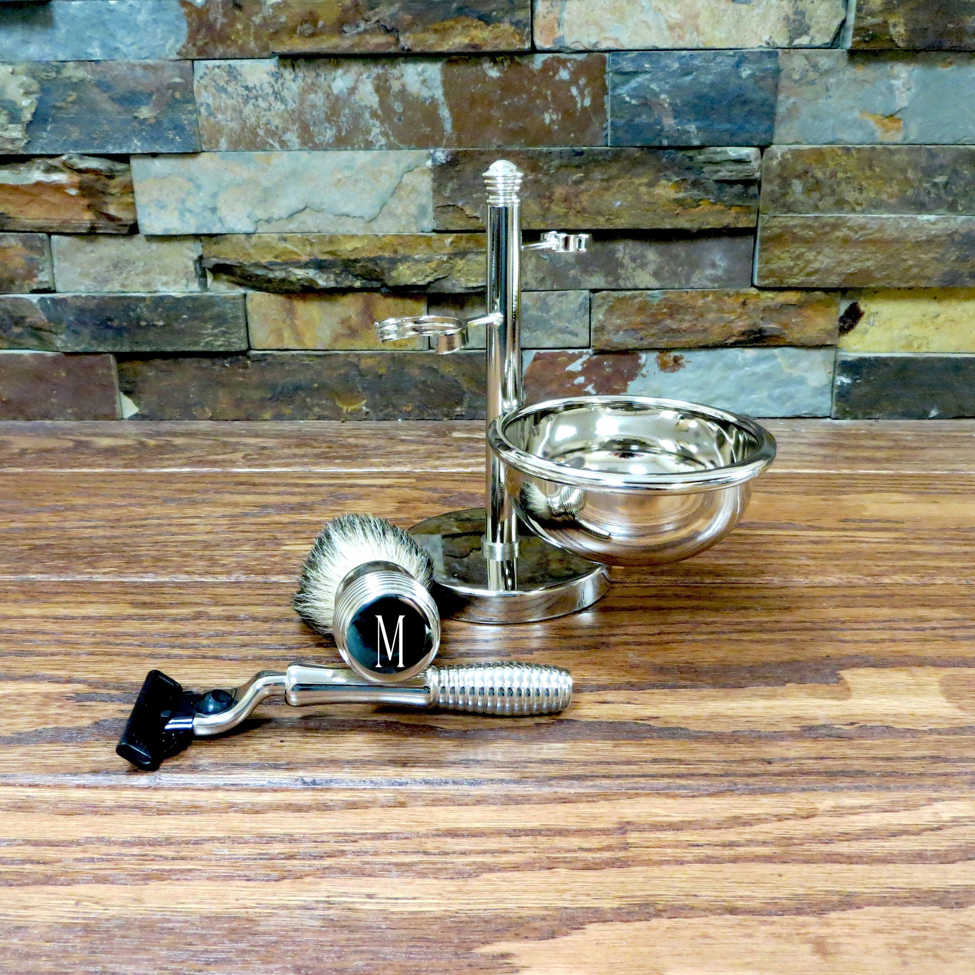 Monogrammed Shaving Set