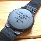 Monogrammed Leather Wallet & Personalized Watch Set.