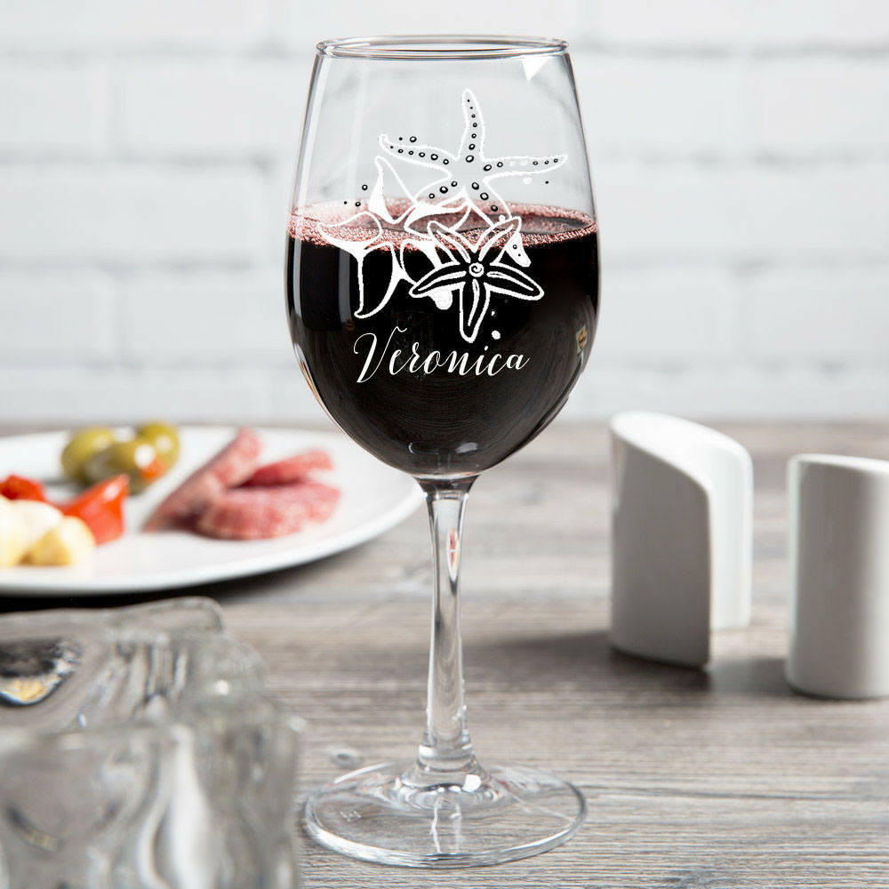 Personalized Wine Glass.