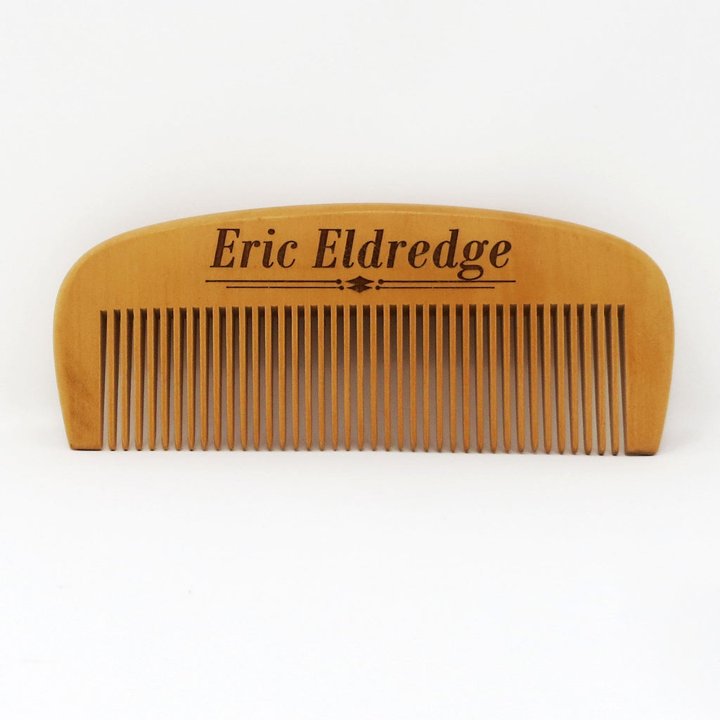 Personalized Wooden Beard Hair Comb