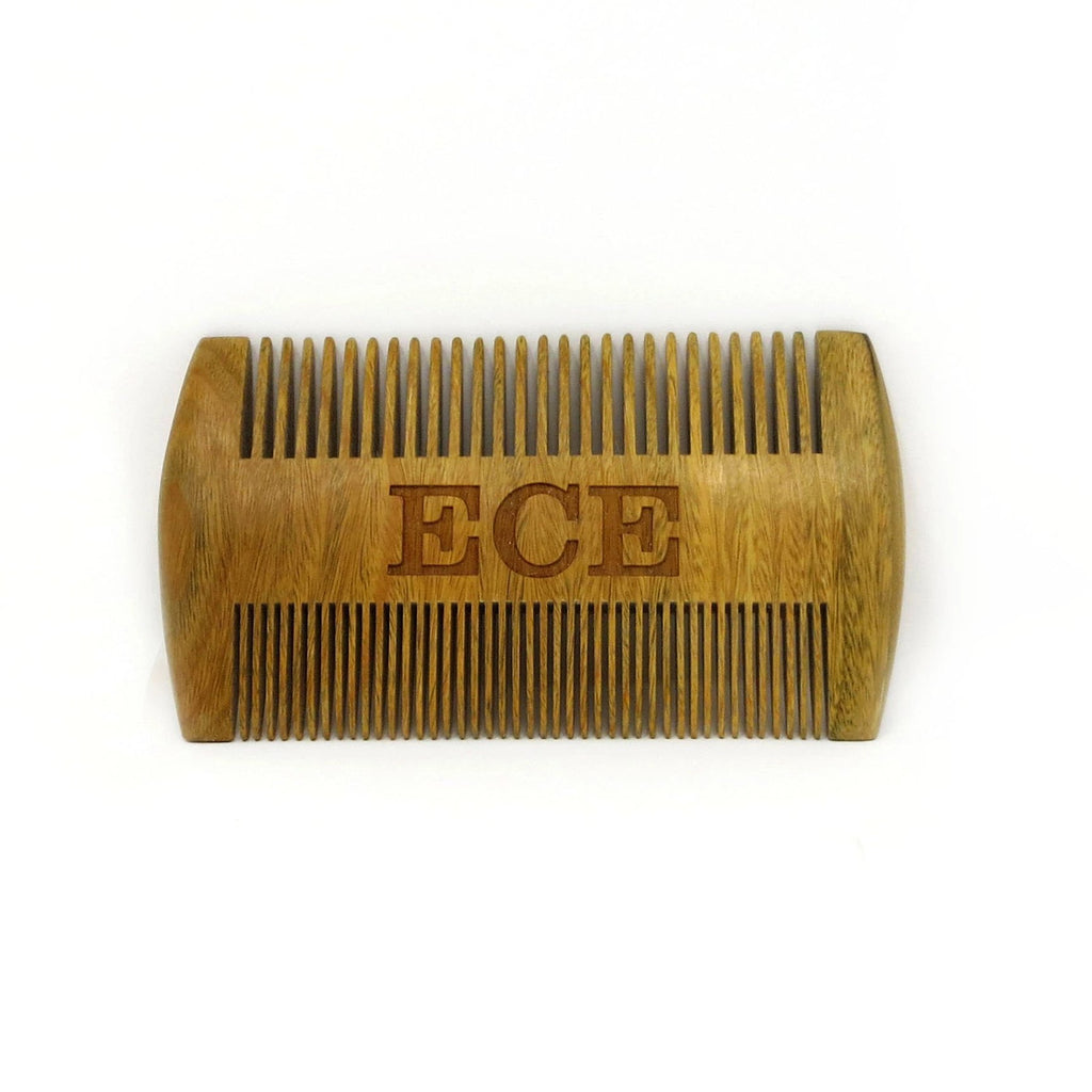 Personalized Unique Double Sided Wooden Beard Comb