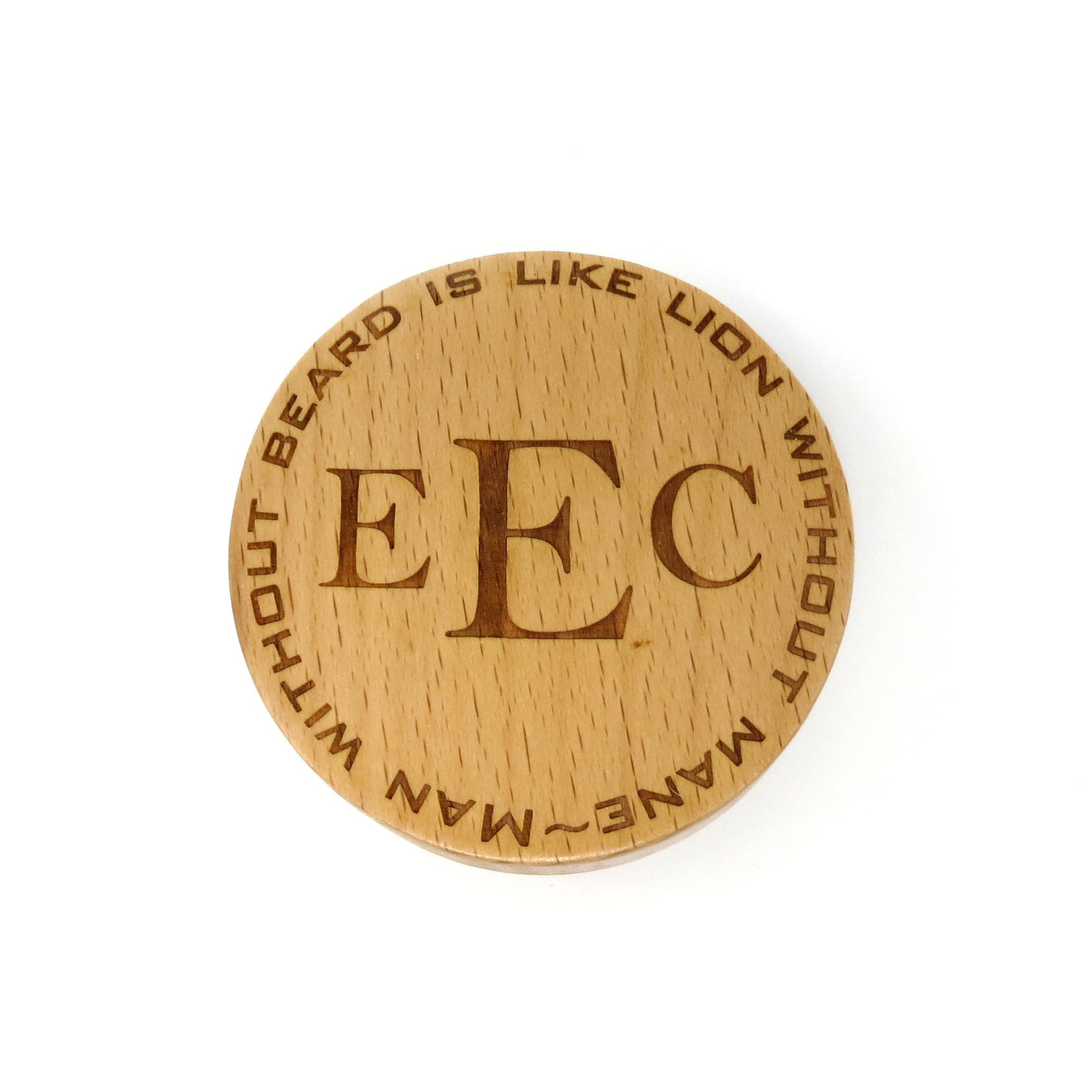 Wood Beard Brush Personalized.