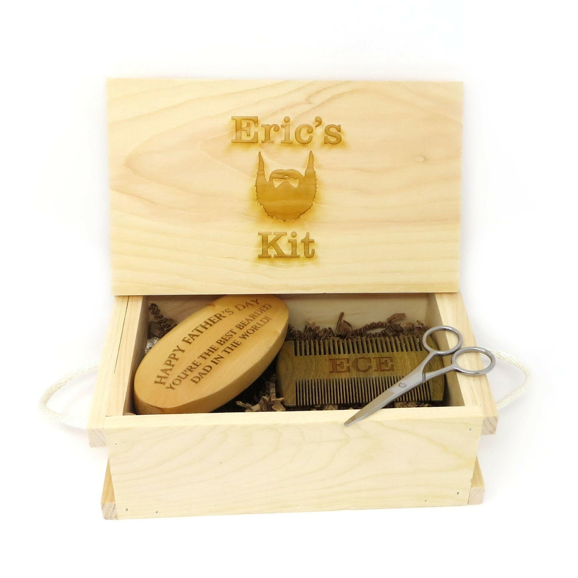 Custom Beard Grooming Kit w/ Wooden Crate.