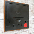 Personalized Square Wood Alarm Clock.