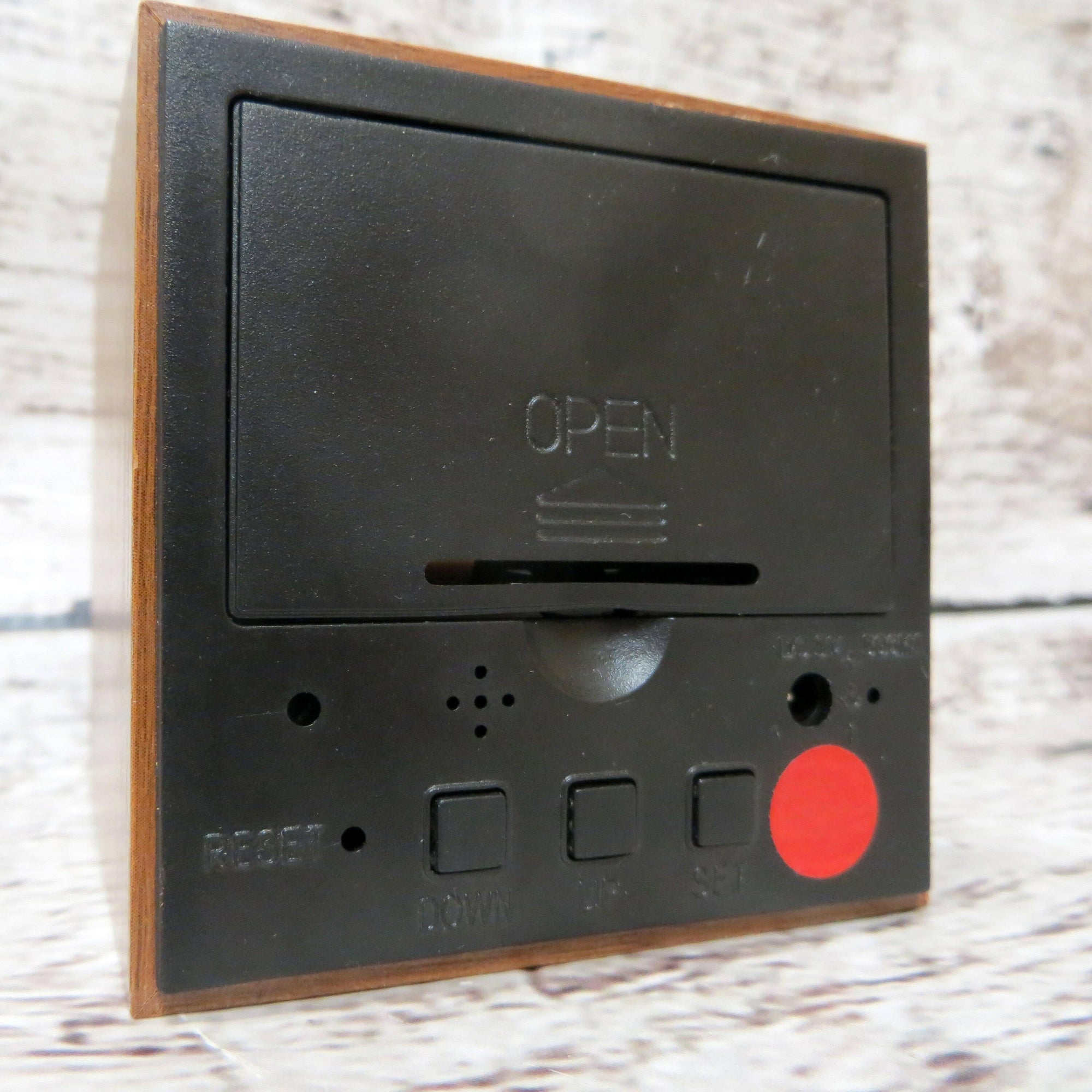 Personalized Square Wood Alarm Clock.