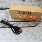 Personalized Maple Wooden Clock.