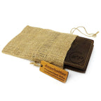 Genuine Leather Mens Bi-Fold Wallet.