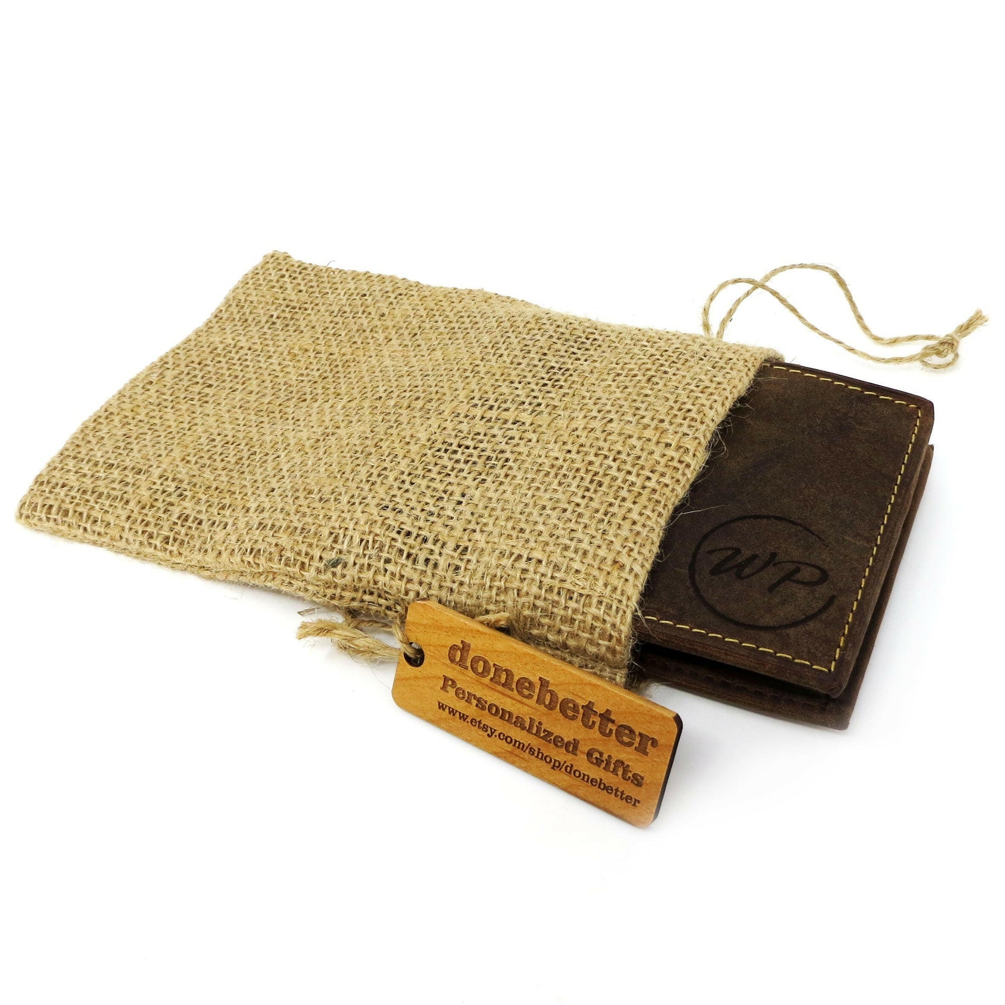 Genuine Leather Mens Bi-Fold Wallet.