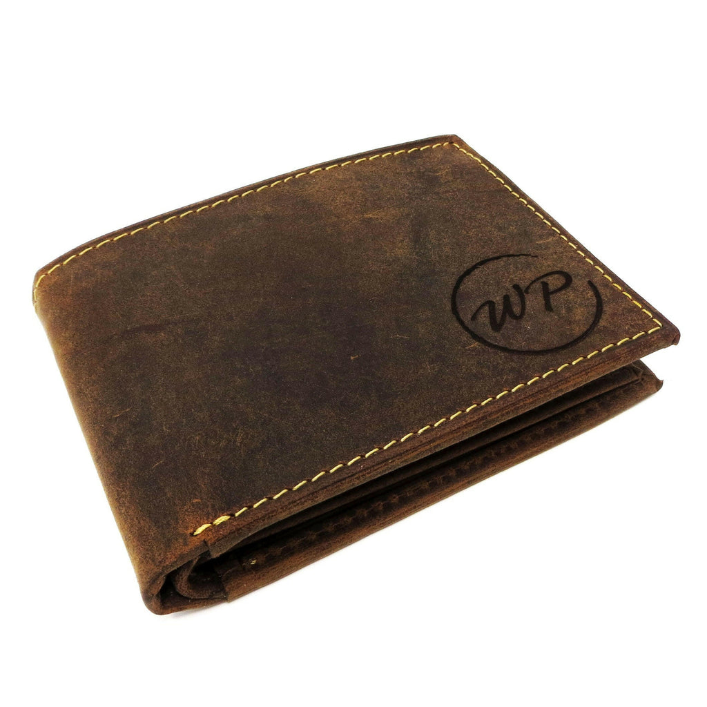 Genuine Leather Mens Bi-Fold Wallet.