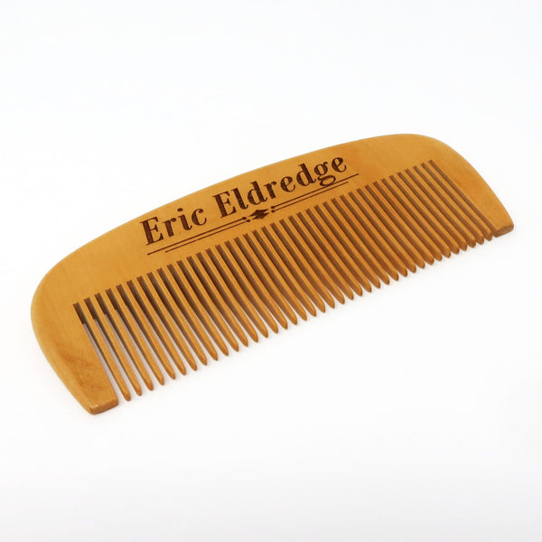 Personalized Wooden Beard Hair Comb