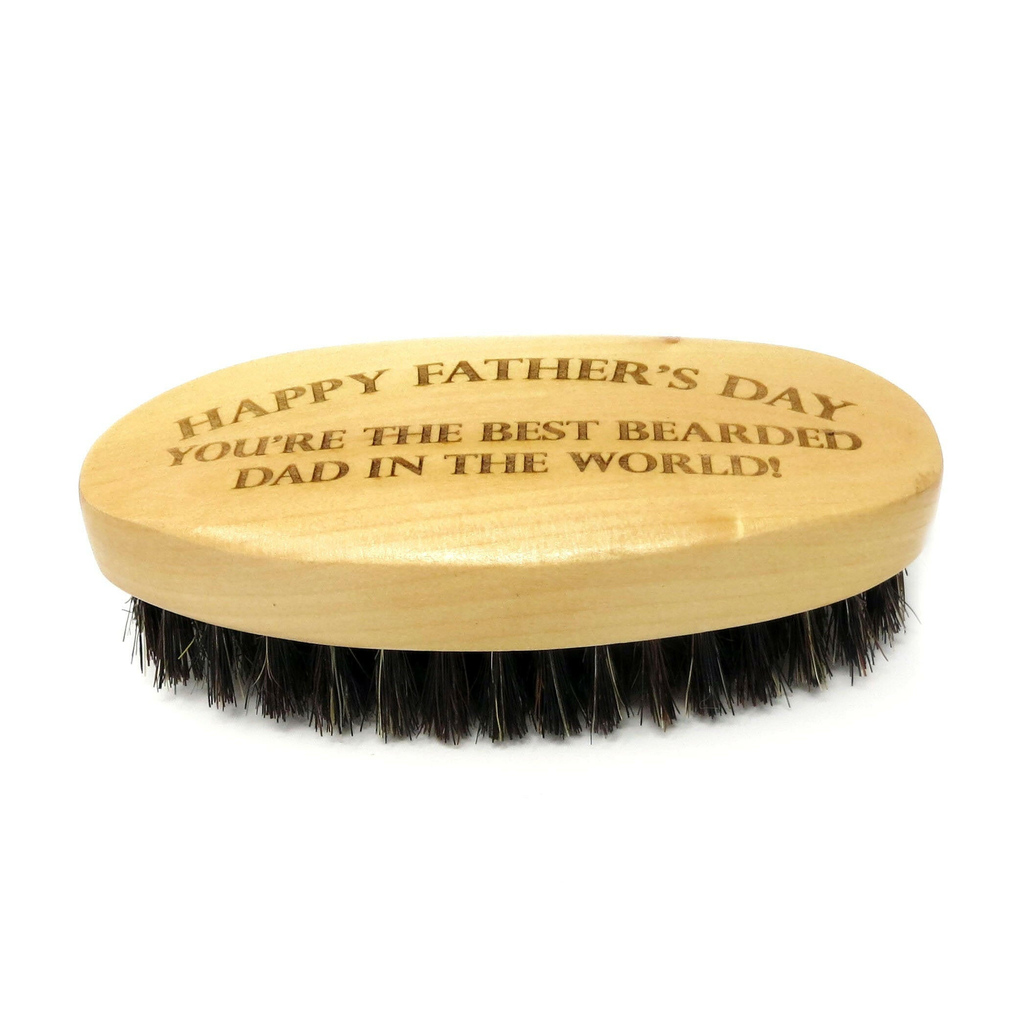 Oval Personalized Beard Mustache Brush.