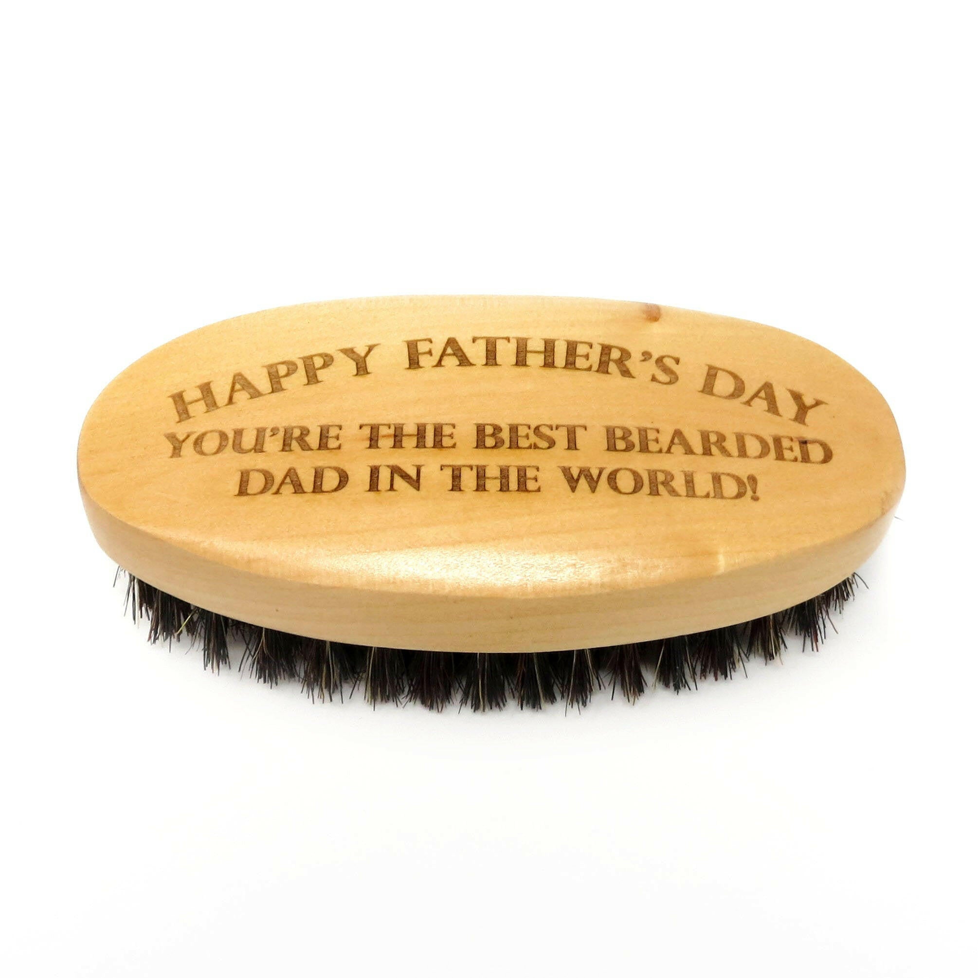 Oval Personalized Beard Mustache Brush.