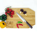 Personalized Bamboo Angled Cutting Board.