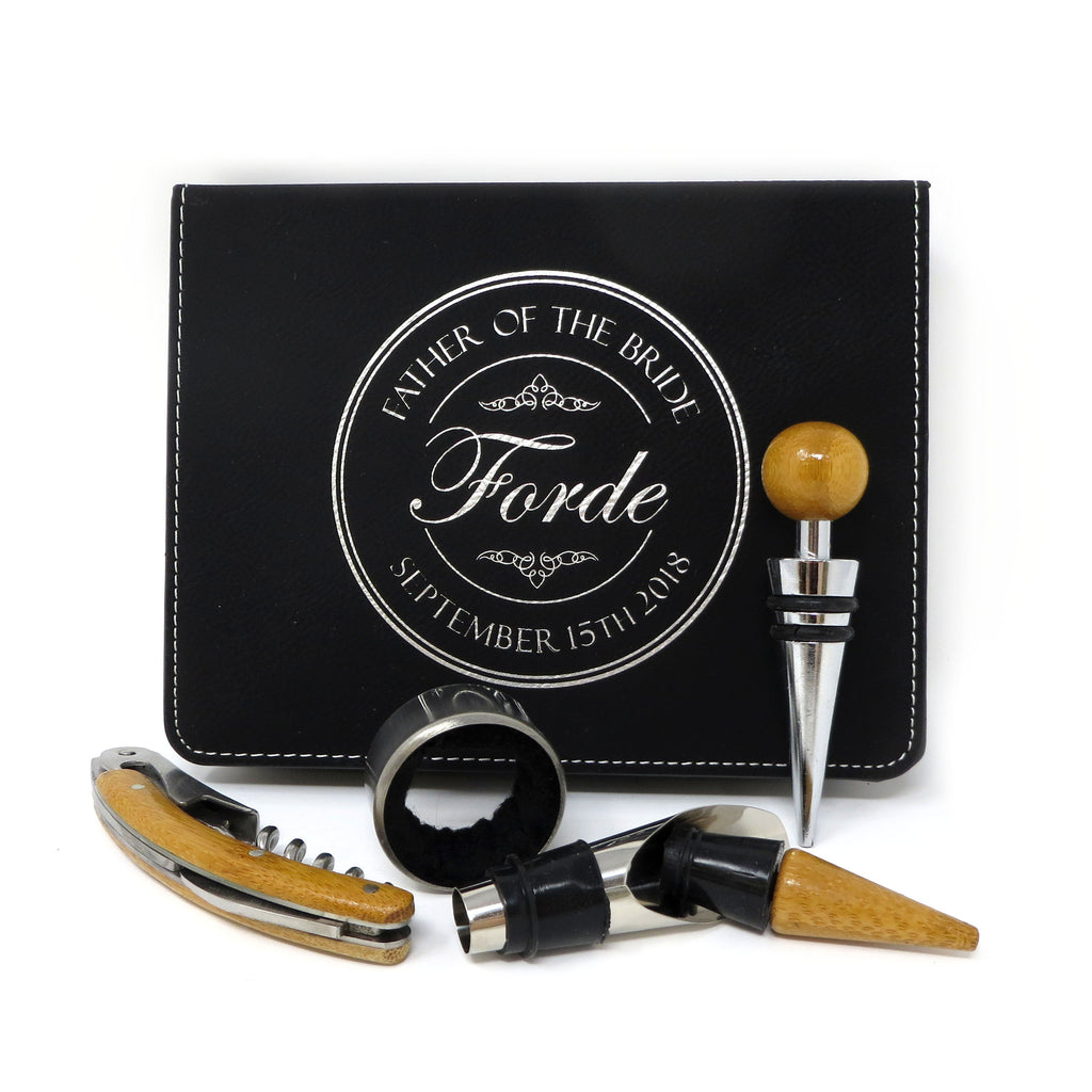 Personalized Wine Accessory Kit with Case