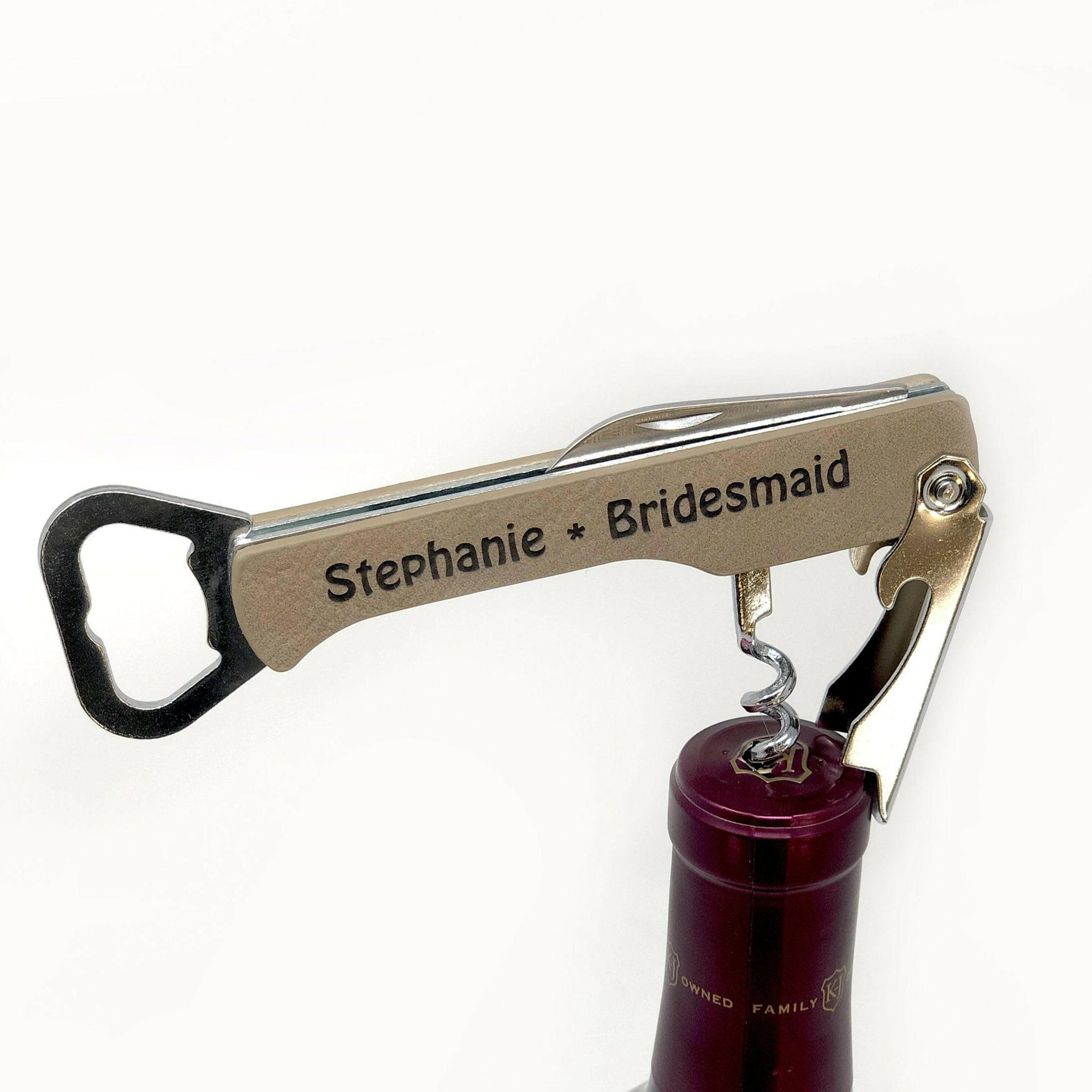 Personalized Beer Bottle and Wine Opener.