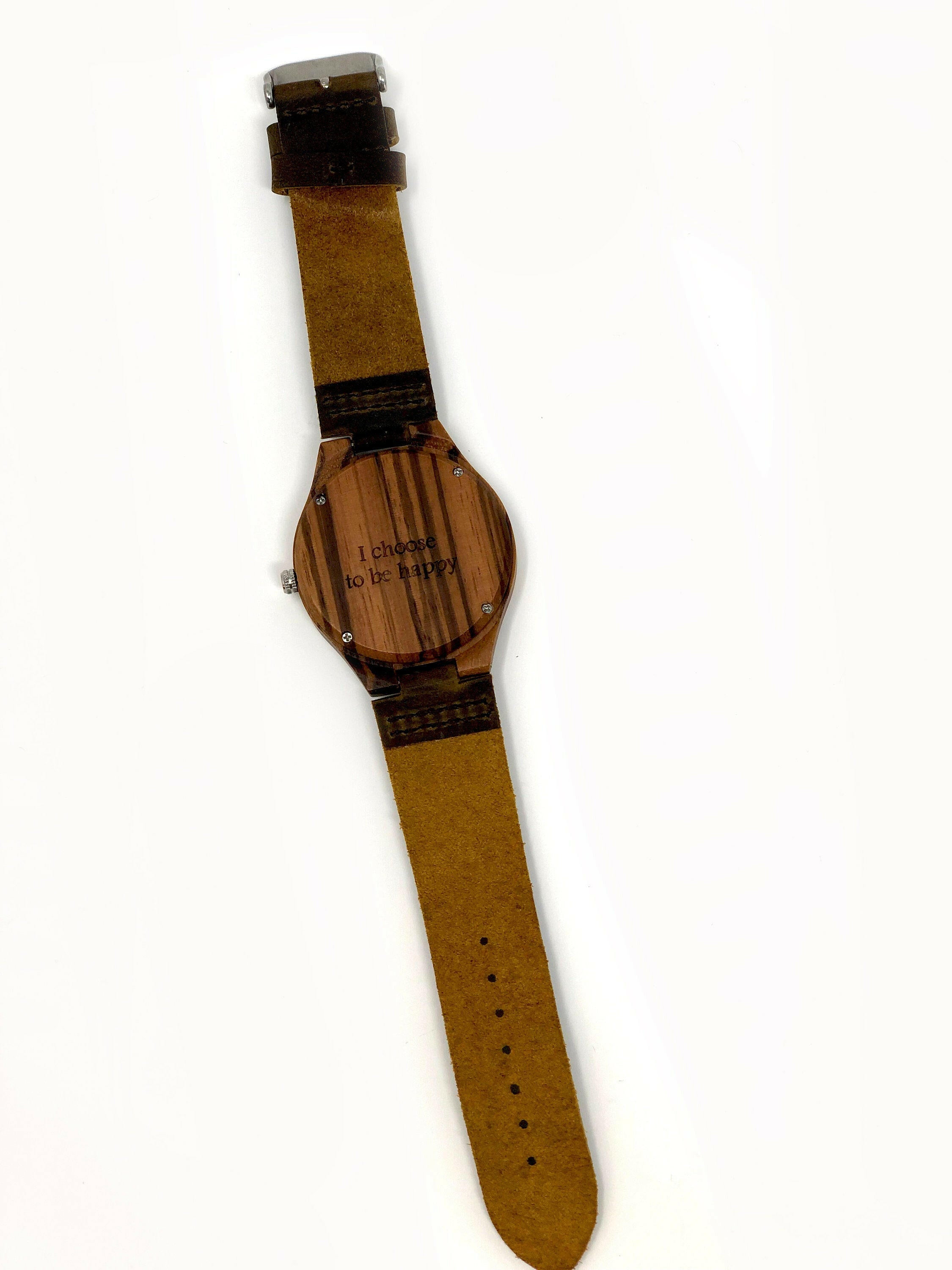 Mens Wood Wrist Watch.