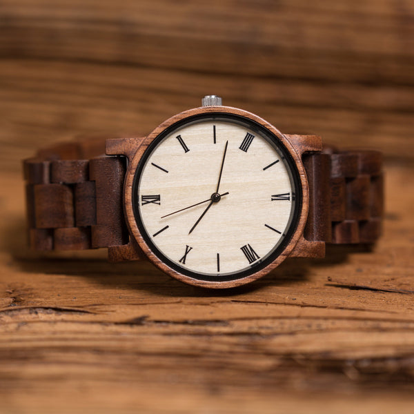 Custom Engraved Wooden Wrist Watch