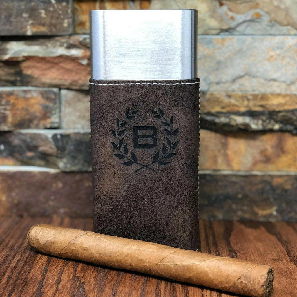 Custom Cigar Case with Guillotine Cutter.