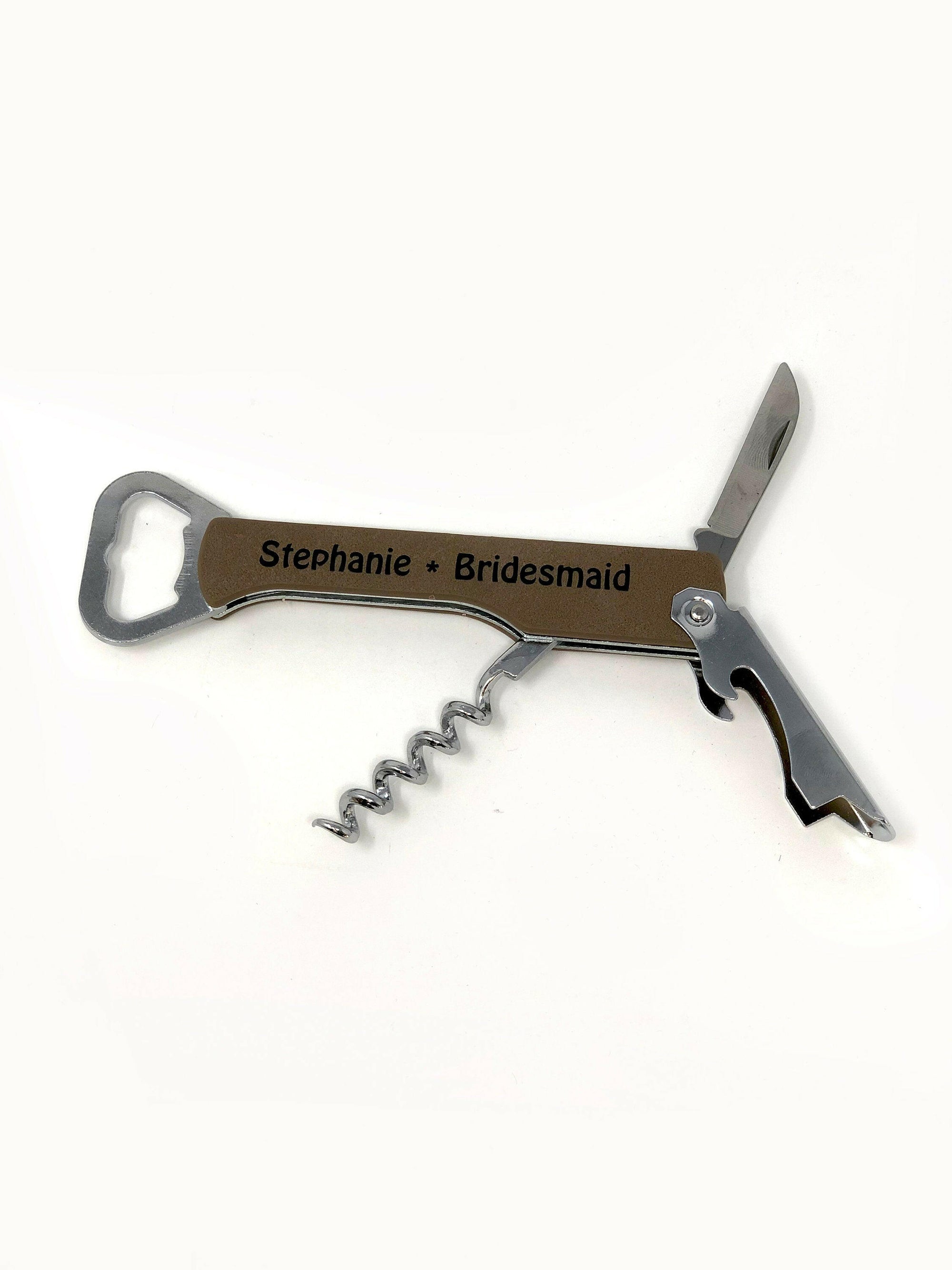 Personalized Beer Bottle and Wine Opener.