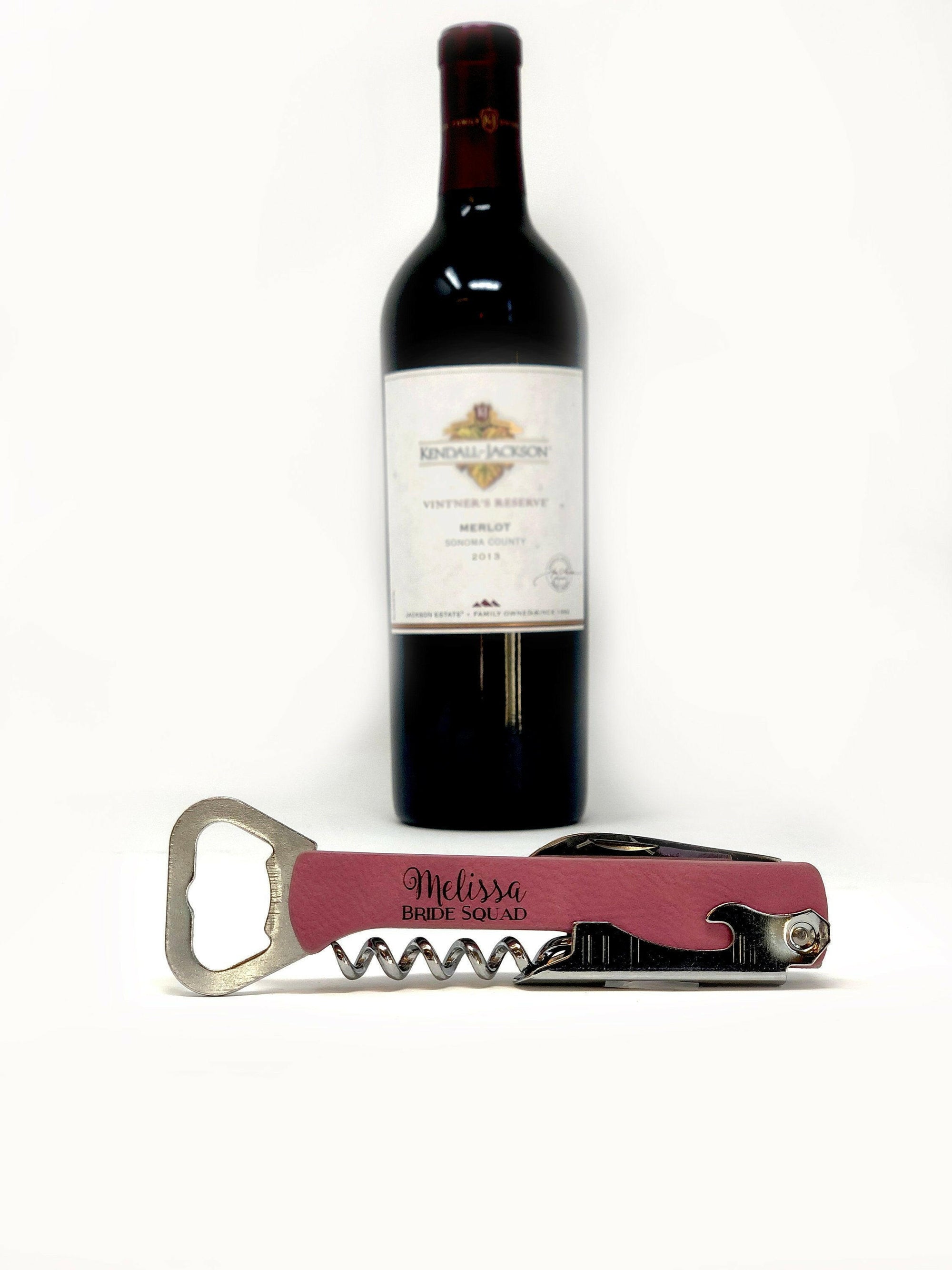 Pink Wine Cork Screw Bottle Opener.