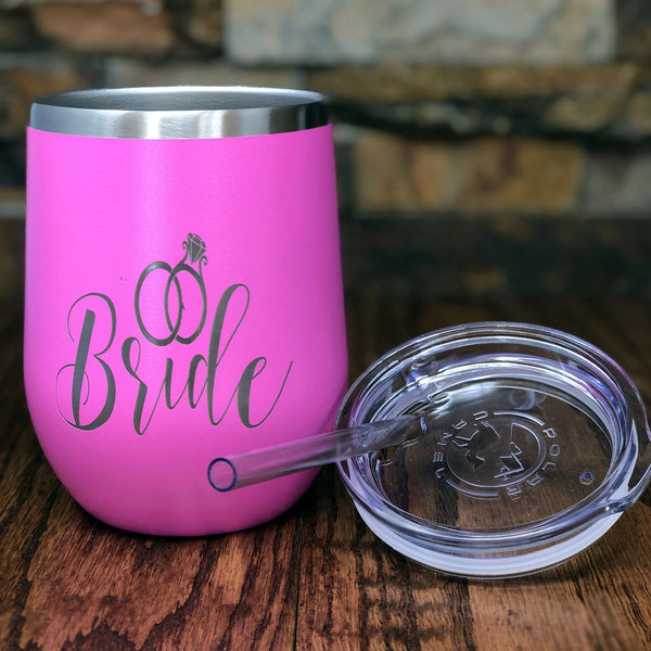 Engraved Stainless Steel Vacuum Insulated Wine Tumbler