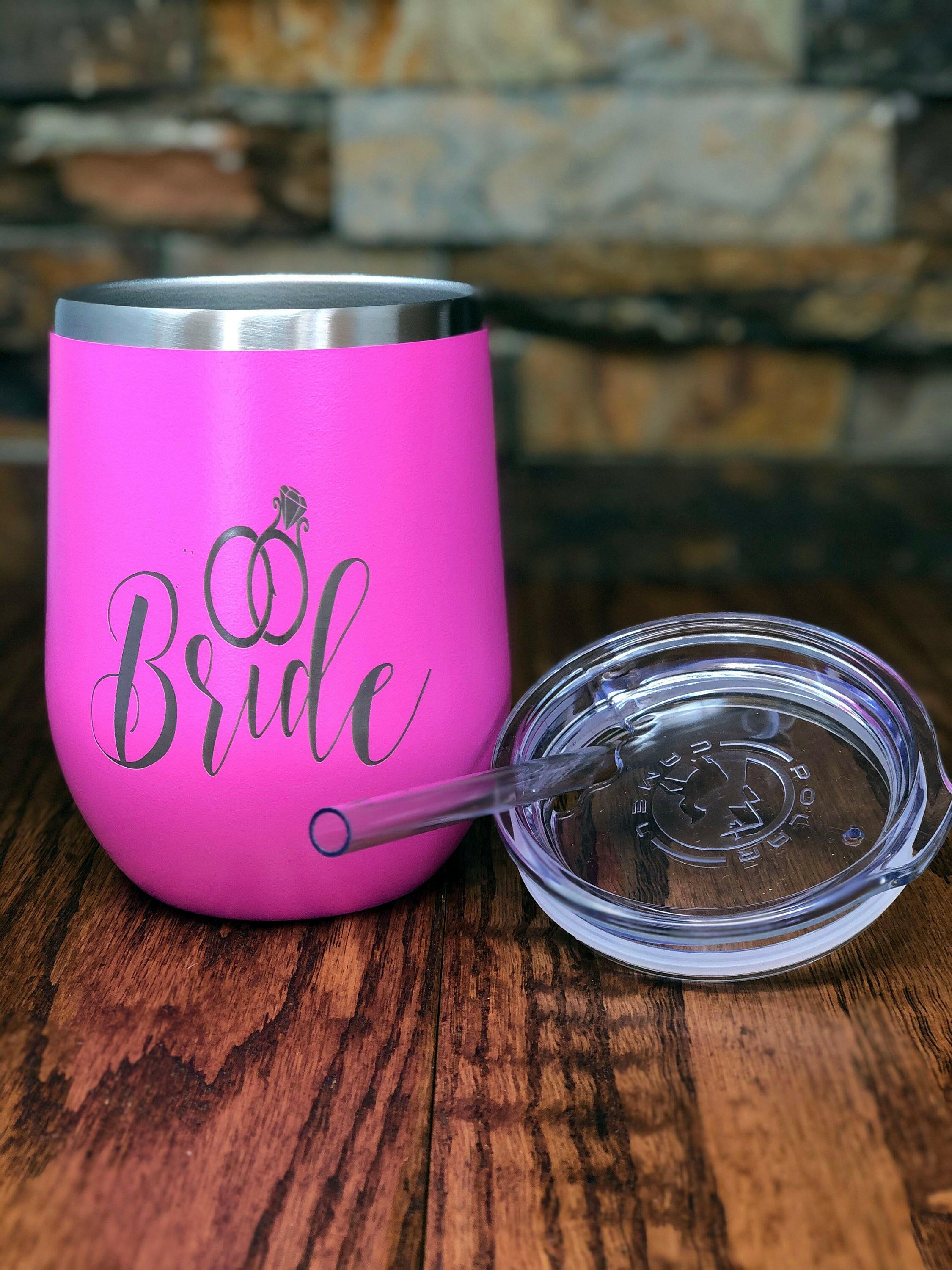 Personalized Wine Tumbler.