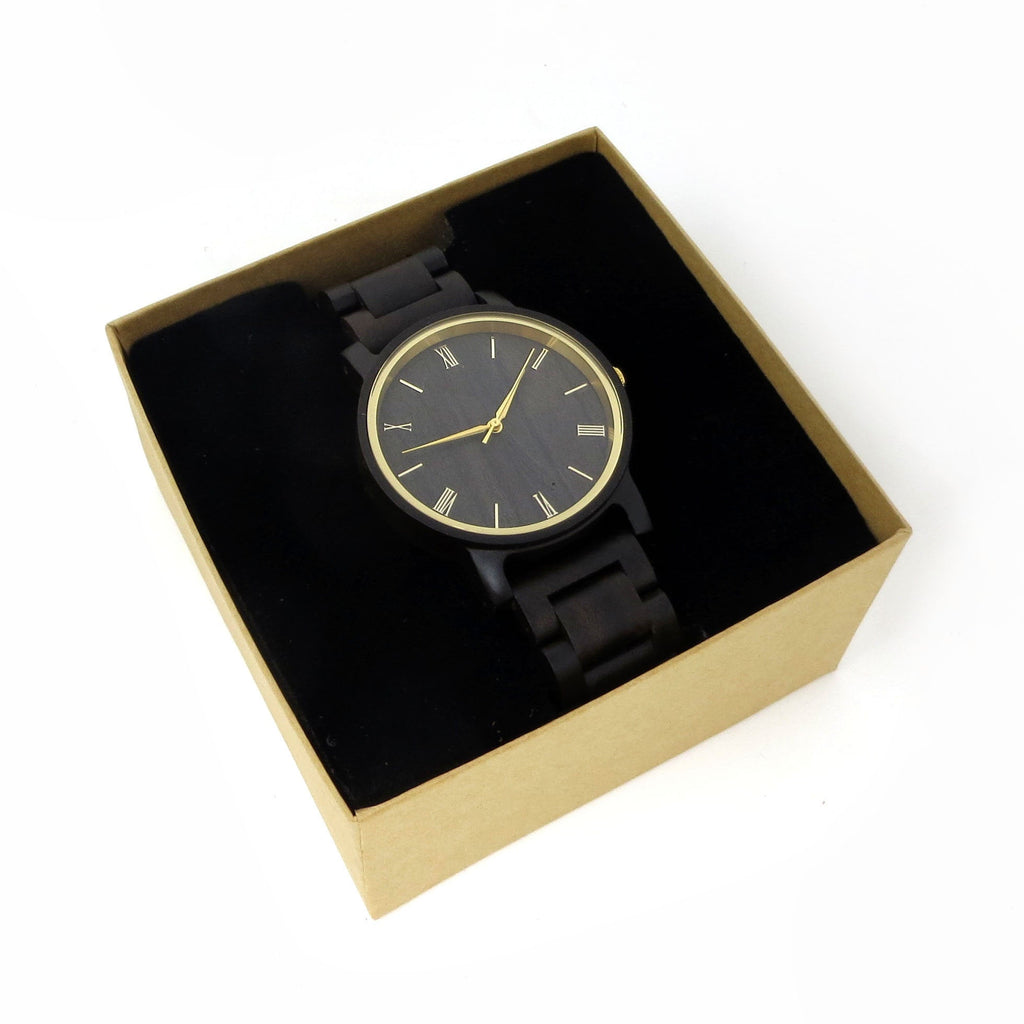 Personalized Elegant Mens Wooden Wrist Watch