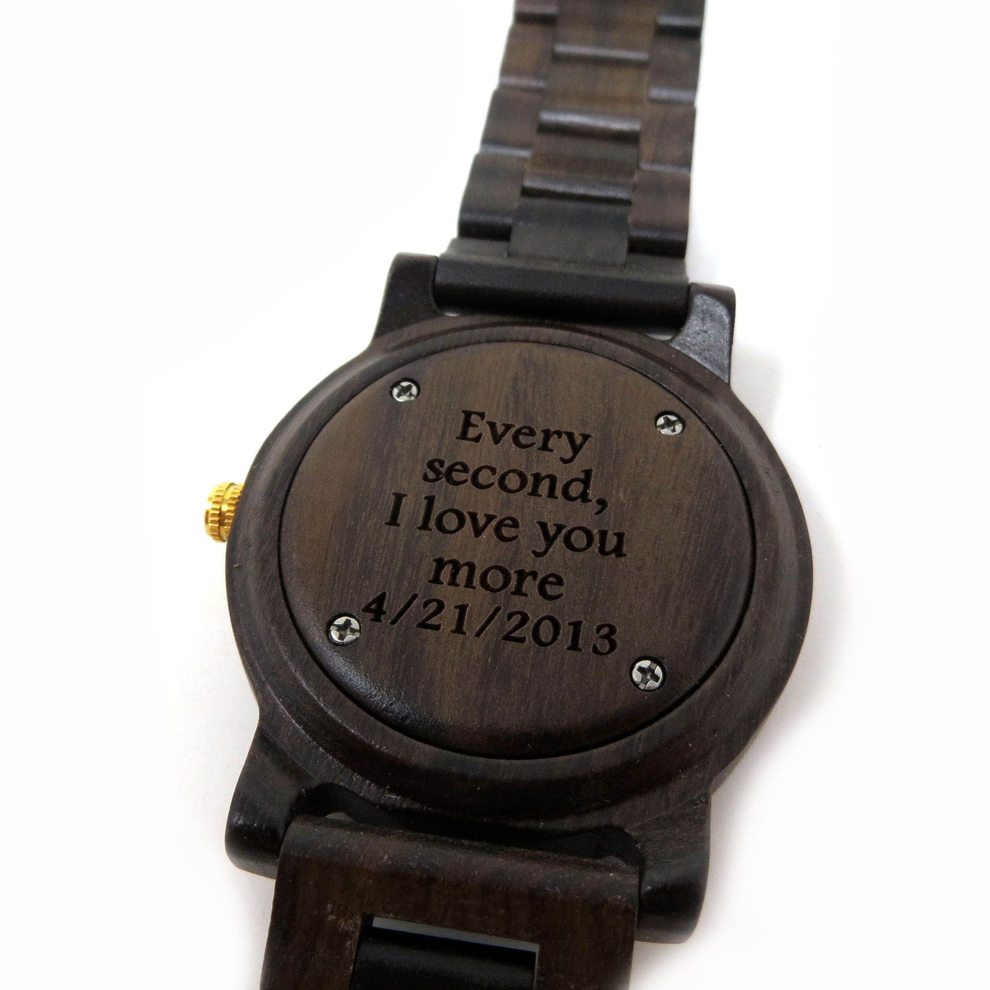 Personalized Elegant Mens Wooden Wrist Watch