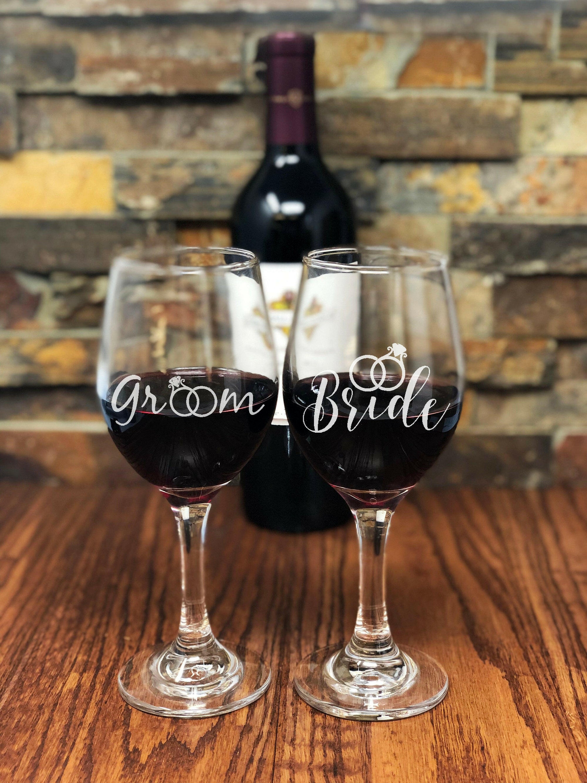 Personalized Wine Glass.