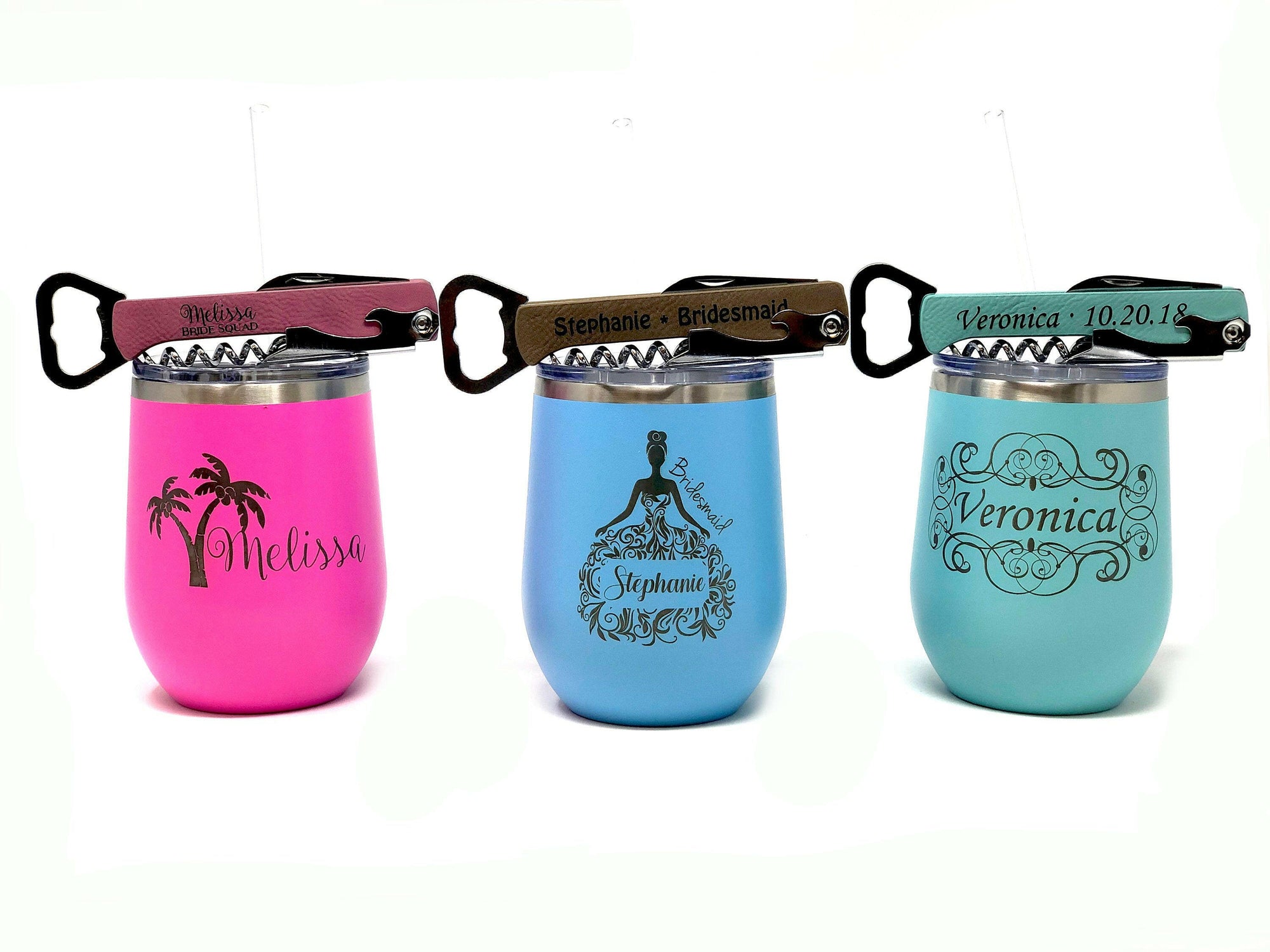 Personalized Wine Tumbler Gift Set.