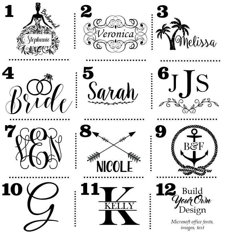 Personalized Wine Tumbler designs