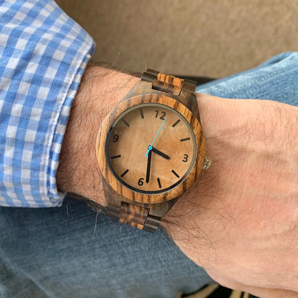 Personalized Mens Wooden Wrist Watch