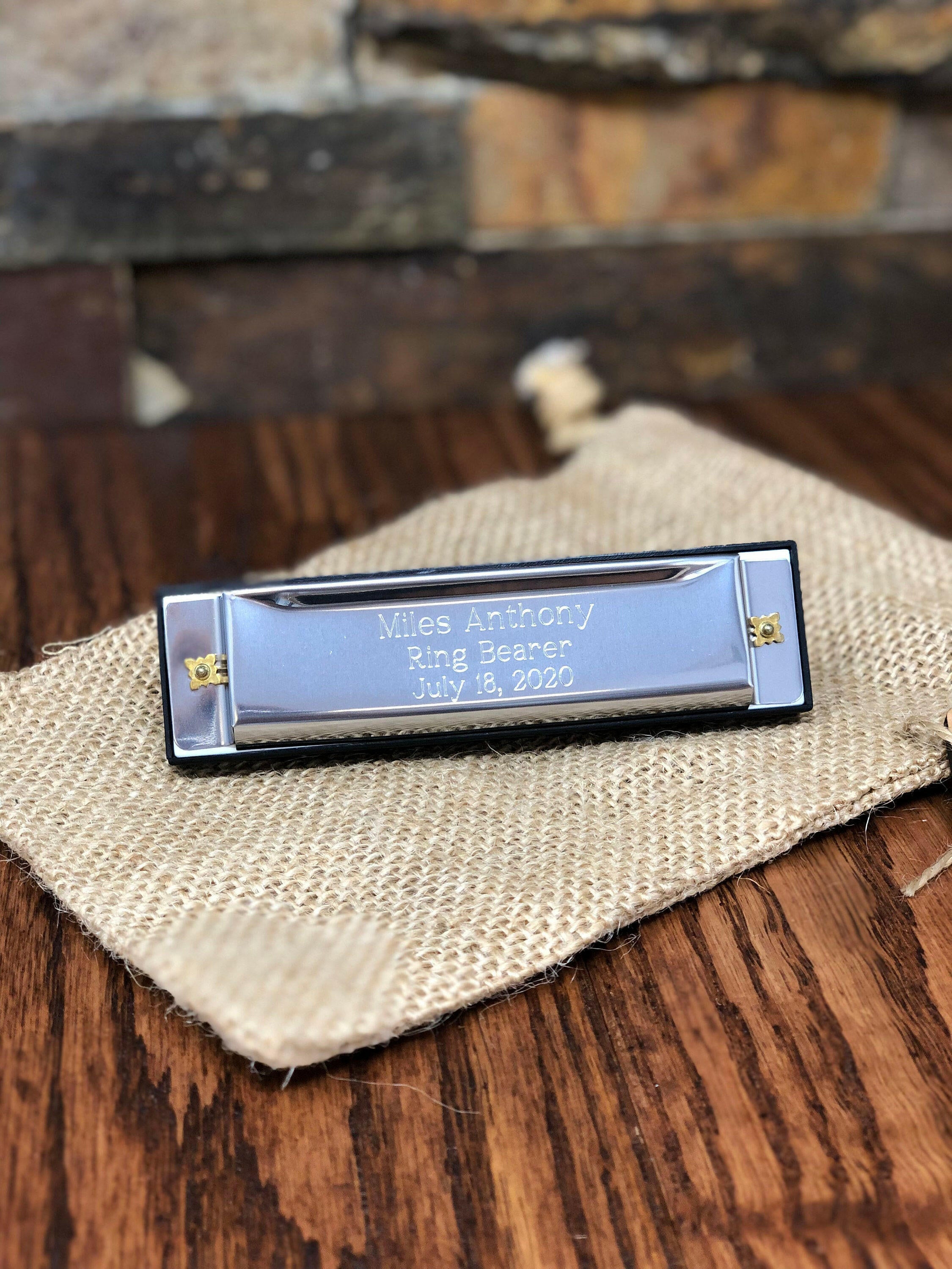 Harmonica Personalized Stainless Steel.