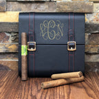 Leather Cigar Humidor Custom Personalized,