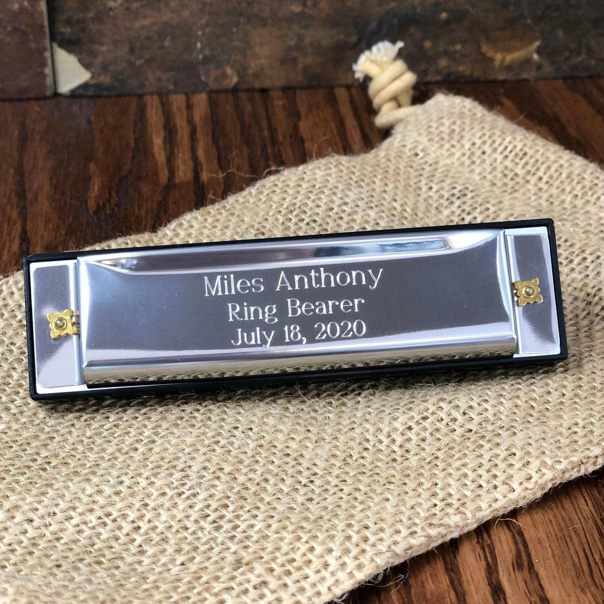 Harmonica Personalized Stainless Steel.
