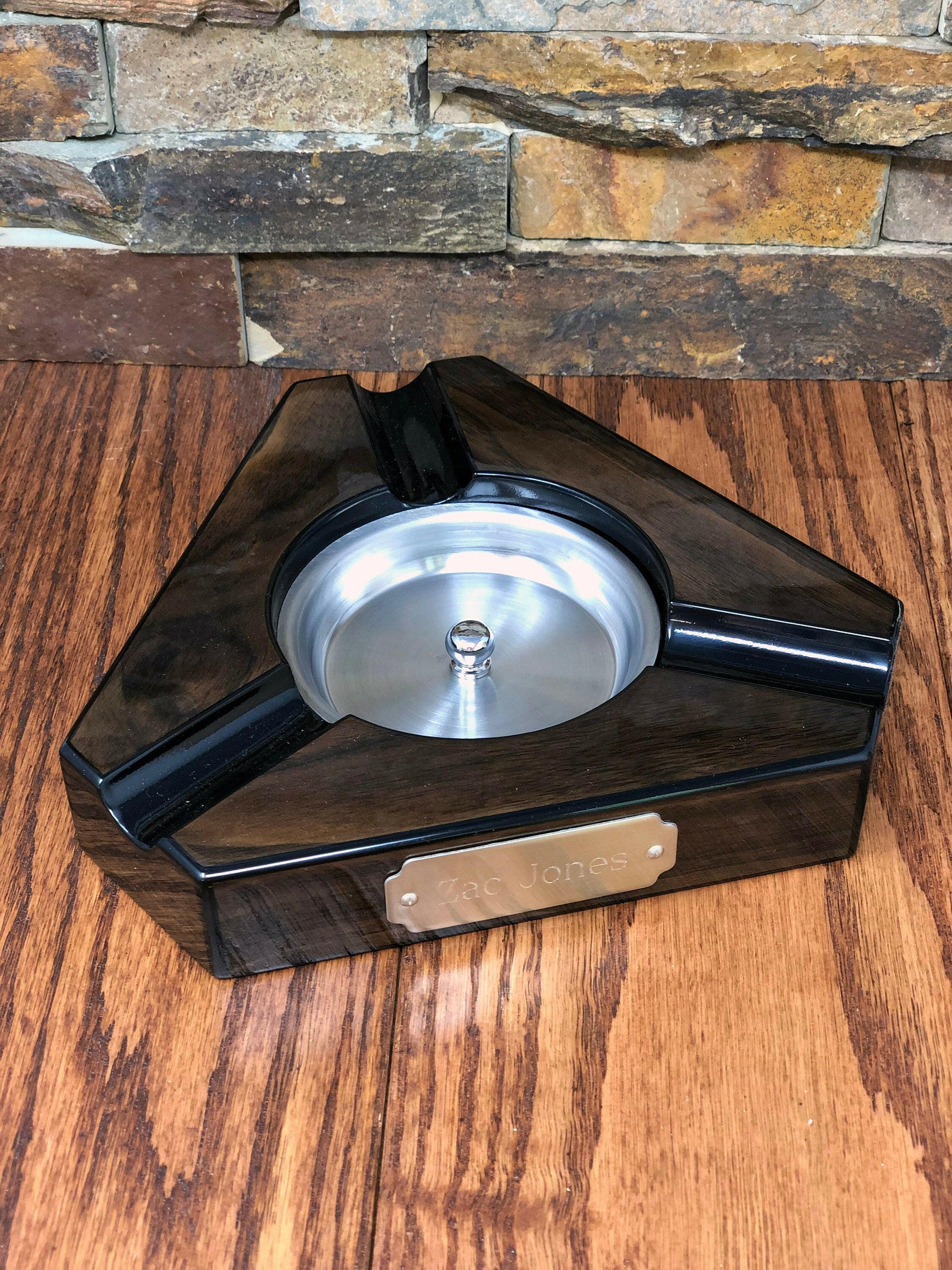 Personalized Multi Cigar Ashtray.