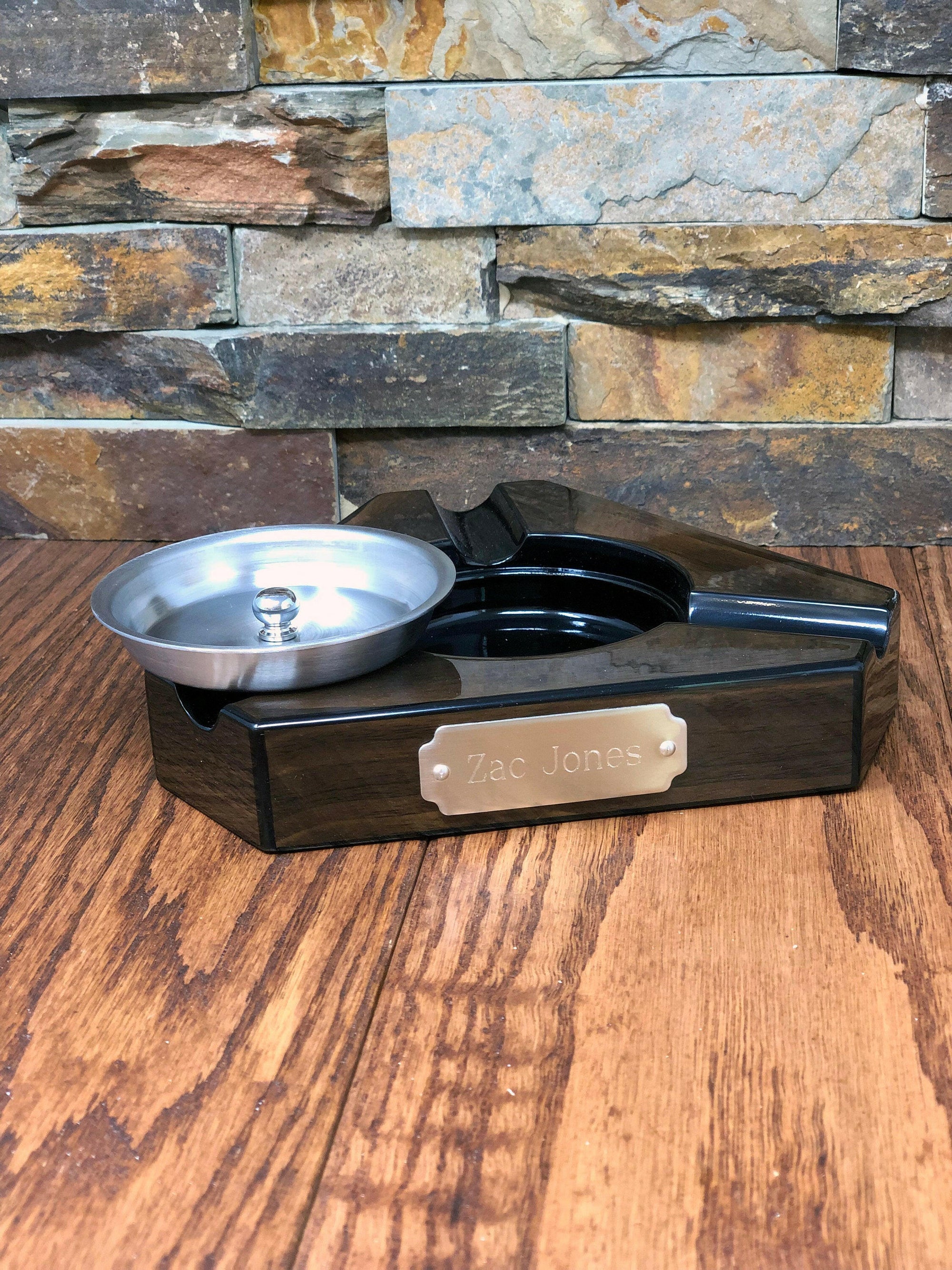 Personalized Multi Cigar Ashtray.
