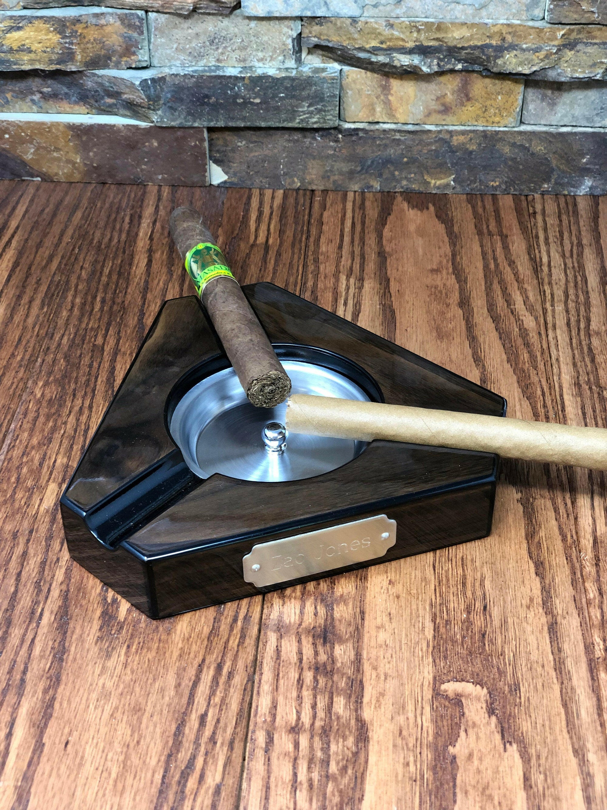 Personalized Multi Cigar Ashtray.