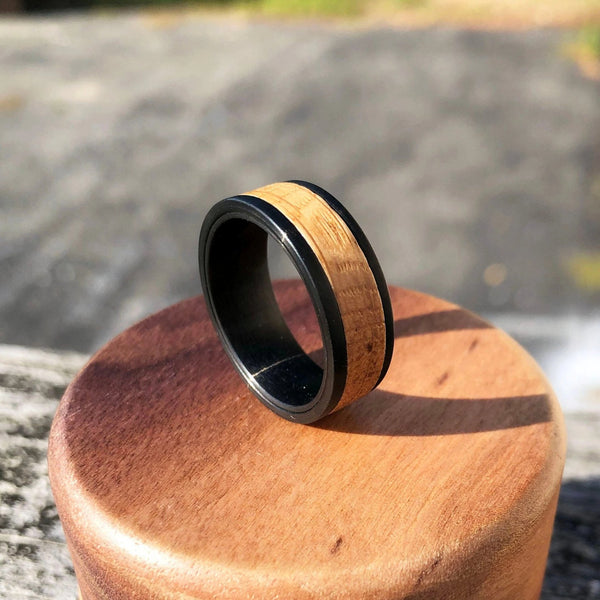 Ultimate Men's Wood and Tungsten Ring