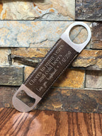 Custom Engraved Cork Bottle Opener.
