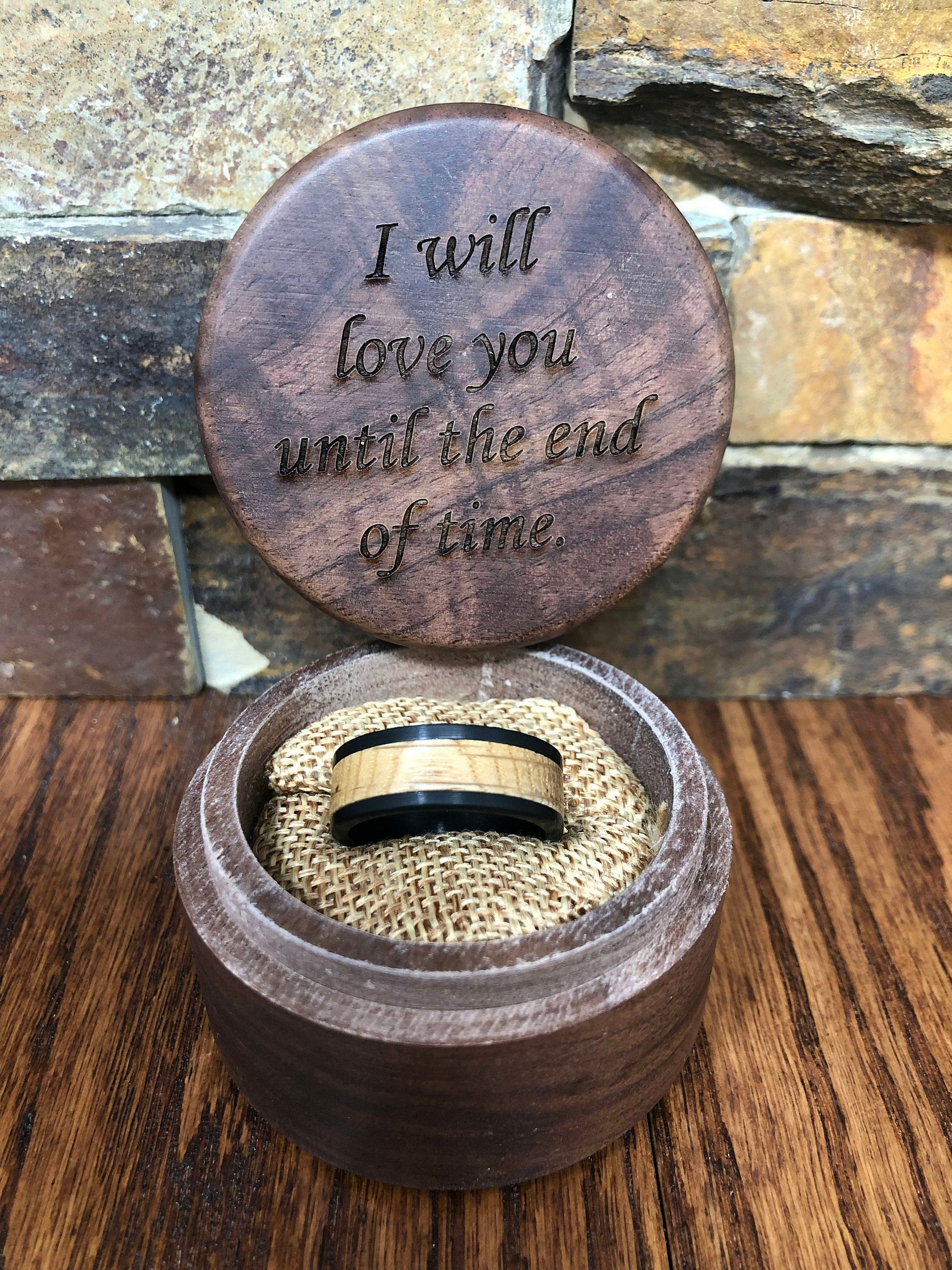 Ultimate Men's Wood and Tungsten Ring