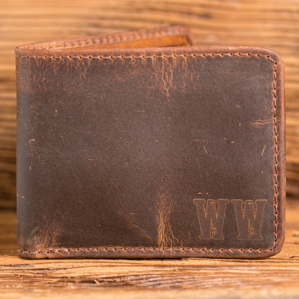 Monogrammed Wallet with Coin Pocket