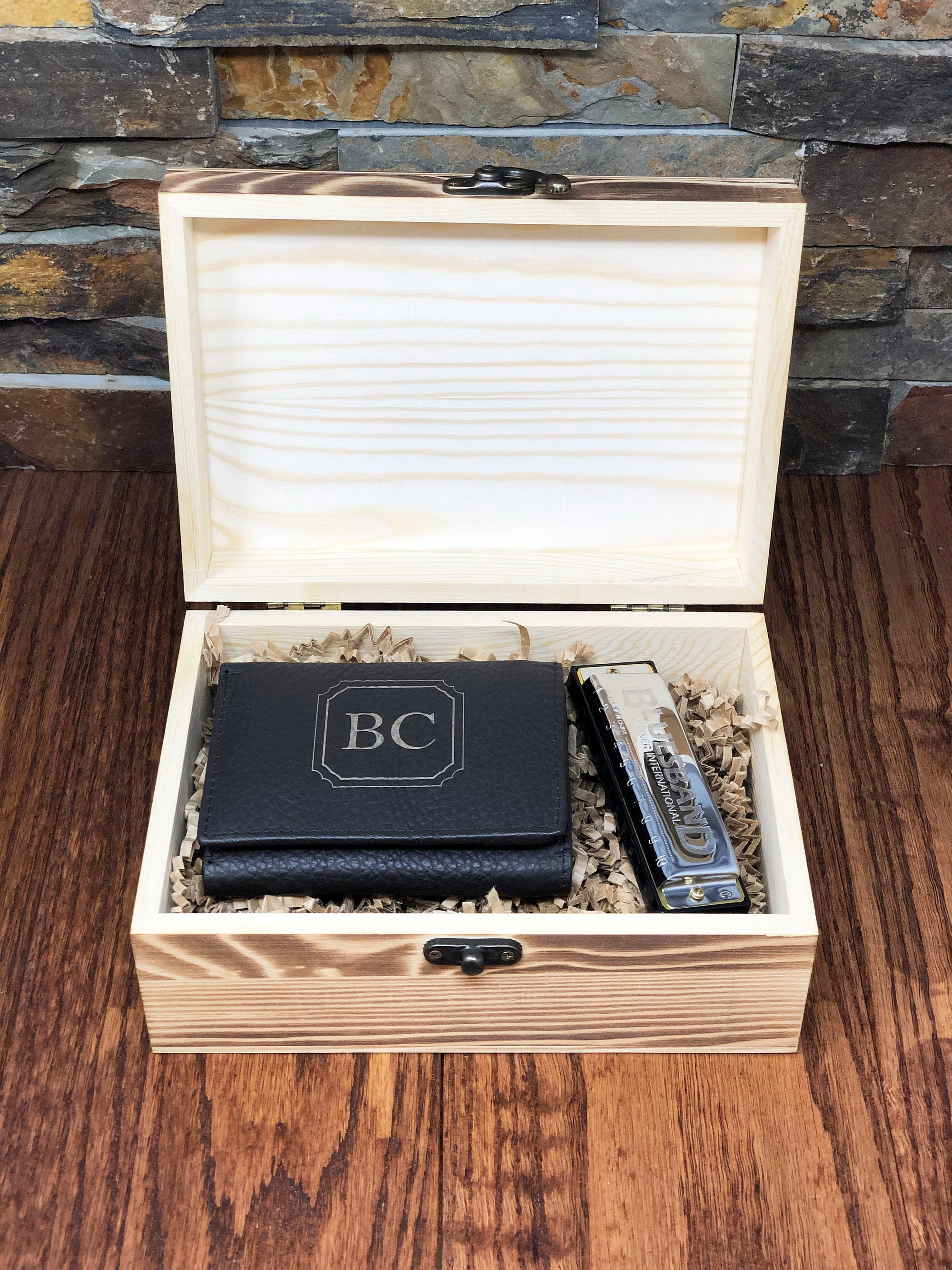 Tri-fold Wallet and Honer Harmonica Gift Set