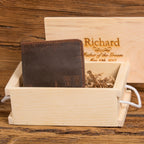 Monogrammed Wallet with Coin Pocket.
