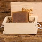 Personalized Mens Wallet Distressed Leather.
