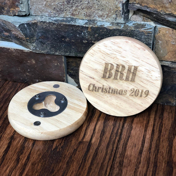 Personalized Magnetic Wooden Bottle Opener