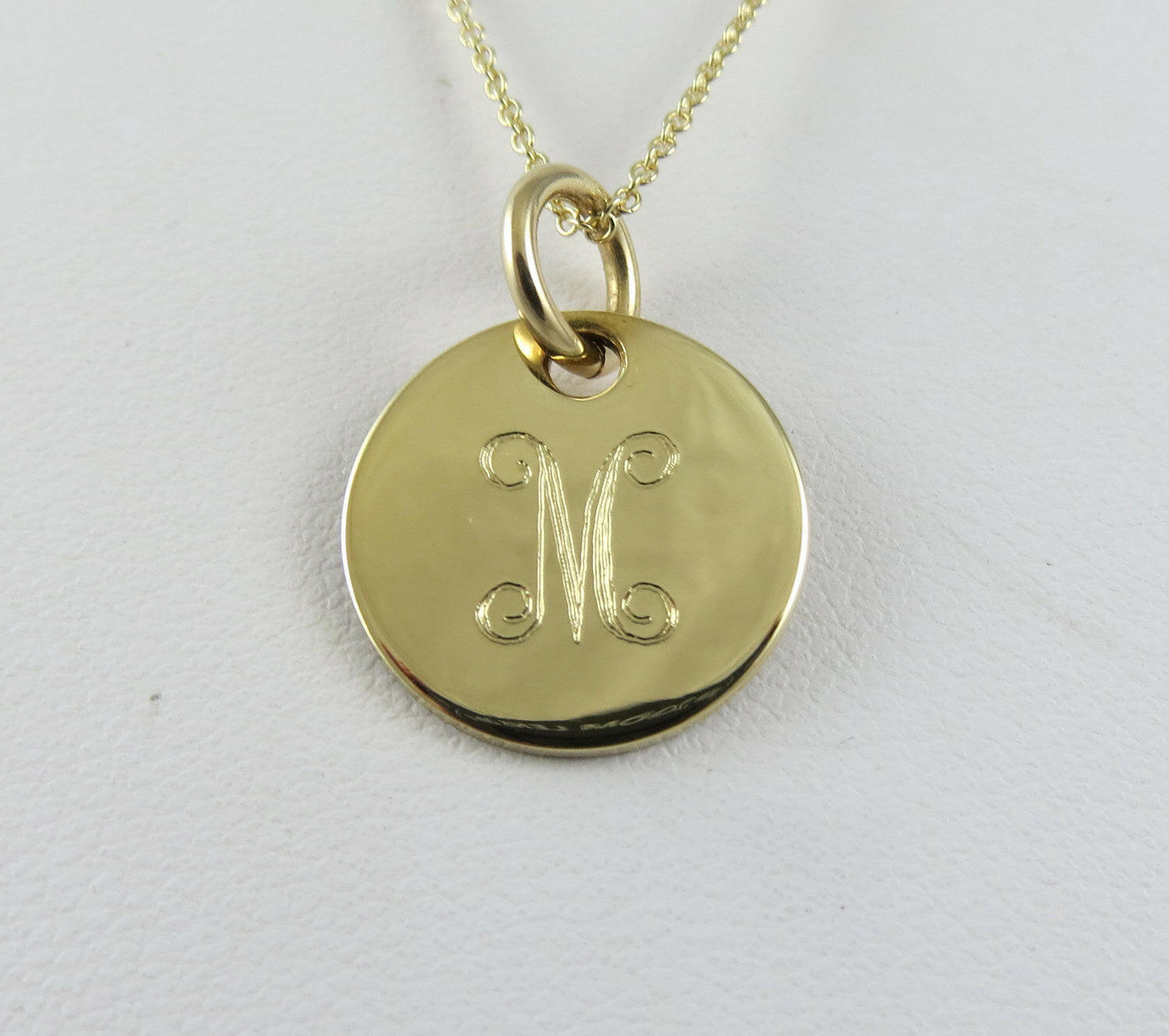 Mini Gold Monogram Necklace.