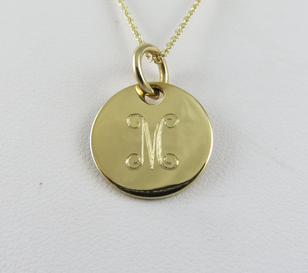 Mini Gold Monogram Necklace