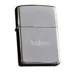Personalized Chrome Zippo Lighter.